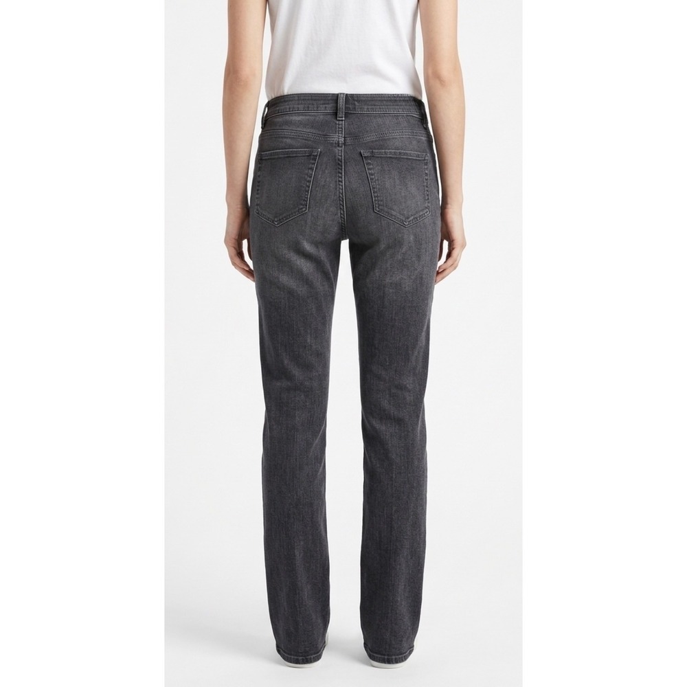 Simply Vera Wang Jeans Sz 14 Women's Gray Mid Rise Skinny Med Wash Denim Pants